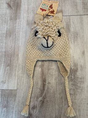Hand Knit Kids Alpaca Animal Hat by Andres Gifts NWT